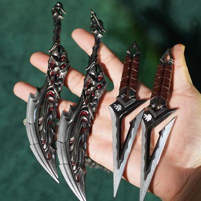 Valorant Weapon Swords of Primordia Kuronami No Yaiba Ninja Kunai Melee Weapon Miniature Metallic Material Samurai Sword Ornaments Presents Playthings