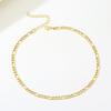 Figaro Chain Necklace Stainless Steel Link Gold Color Choker Necklace Layered Women Girls 14"  18" 20" 24"