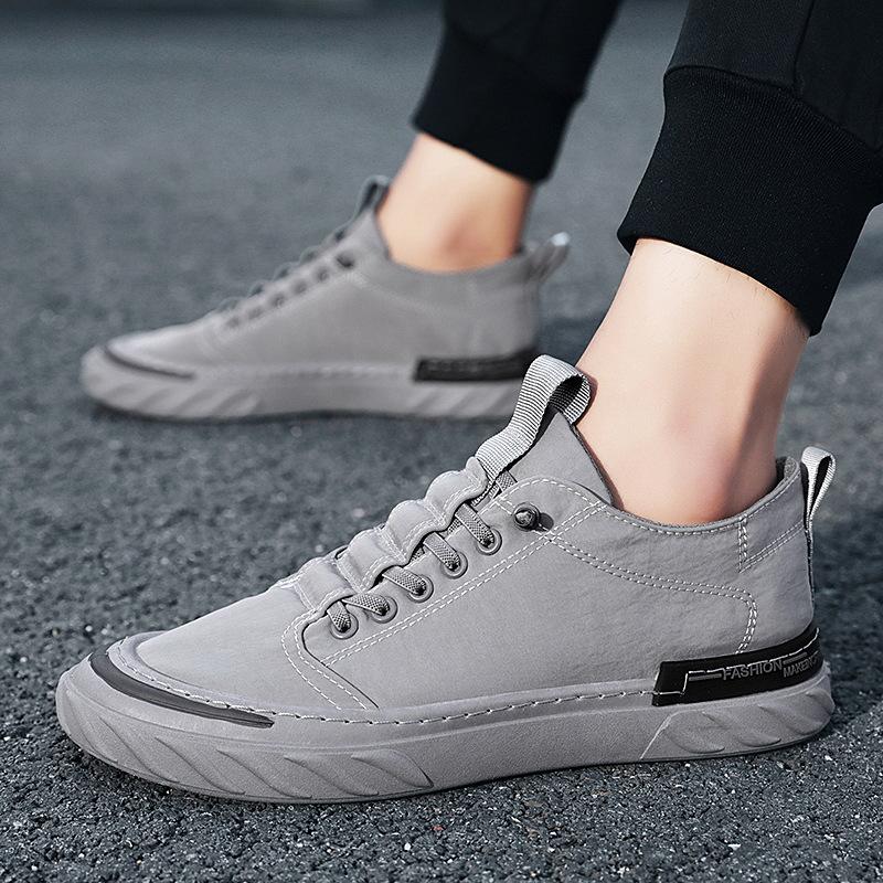 Latest Fashion Casual Men's Shoes 2024 Ice Silk Canvas Breathable Sports Shoes Outdoor Anti slip Morning Running Shoes sneakers