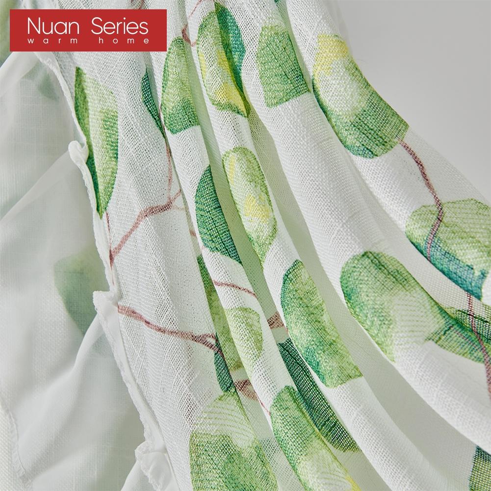 1PC Nuan Series Fresh Pastoral Style Printed Light and Thin Curtain Head Decorative Kitchen Door Curtain