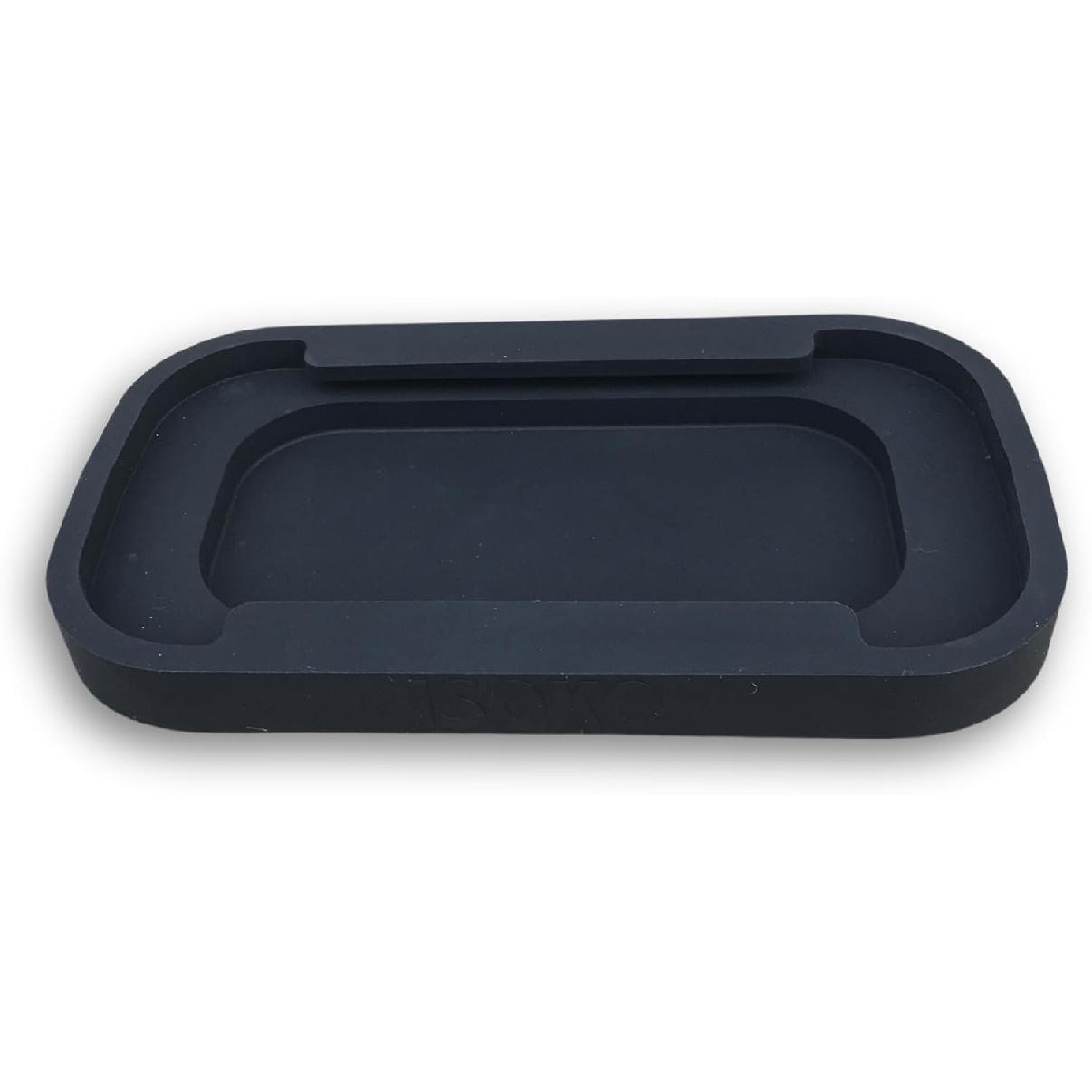 ISOKO Silicone Bagel Crumbs Catcher Base for Plastic Guillotine Bagel Slicer (BLACK) -SILICONE BASE ONLY. DOESN T COME WITH A BAGEL SLICER- чёрный