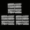 3 Sets/510Pcs Board Letters Characters Letter Set for Changeable Felt Letter Board Letters, Symbols for Sign Message Board White Plastic