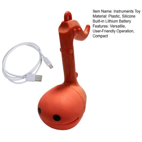 Electronic Musical Tadpole Toy Cute Keychain Sensory Instrument with Funny Sounds & Light Portable Travel Fidget Toy for Kids Stocking Stuffer