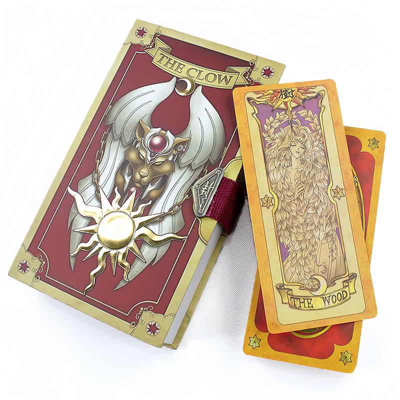 60 Piezas Tarjeta de Anime Cardcaptor Sakura Tarjeta Sakura Tarjetas Clow Tarot Cosplay Atrezzo Edición de Lujo Atrezzo de Tarot de Anime Juguete de Regalo