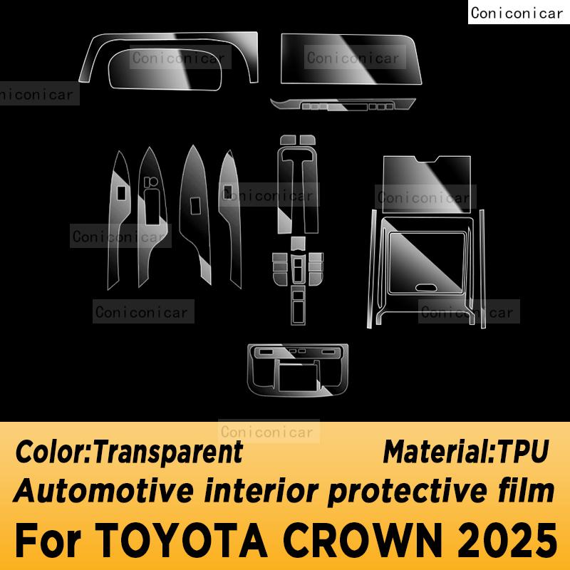 

For TOYOTA CROWN 2025 Panel Navigation Screen Automotive Interior Protective Film Anti-Scratch Accessories Right Rudder