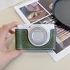 Flexible PU Leather Half Camera Case Bag For ZV 1M2/ZV 1F Featuring Easy Battery Access