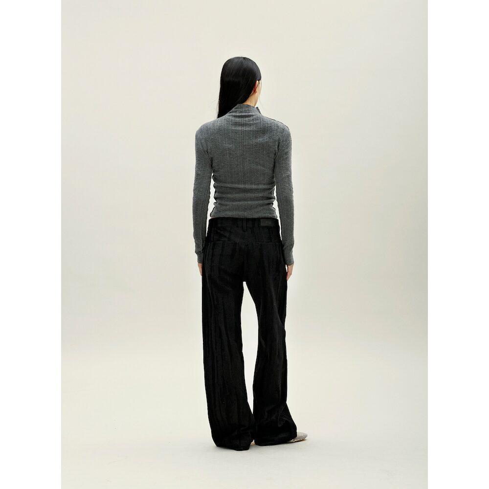 Anggae Smocked Pullover Grey