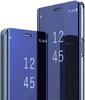 Peegelnahast Rahakott-ümbris Samsung Galaxy Z Fold 7 6 5 4 3 5G jaoks Jalatugi Põrutuskindel Kriimustusvastane Õhuke Läbipaistev Kaitsekate