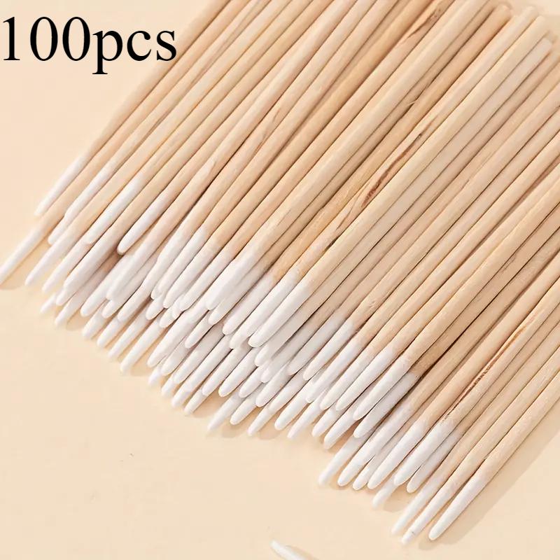 

Прецизионные тампоны для микроблейдинга 6,8 см — заостренный кончик Ultimate Control, профессиональный аппликатор для макияжа для татуировок, высококачественные косметические палочки, белые