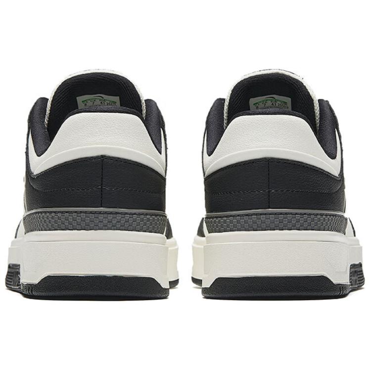Anta Classic Comfortable Fashion Shock Absorbing Wear Resistant Height Increasing Low Top Sneakers Men Sneakers White Black 112548010-1