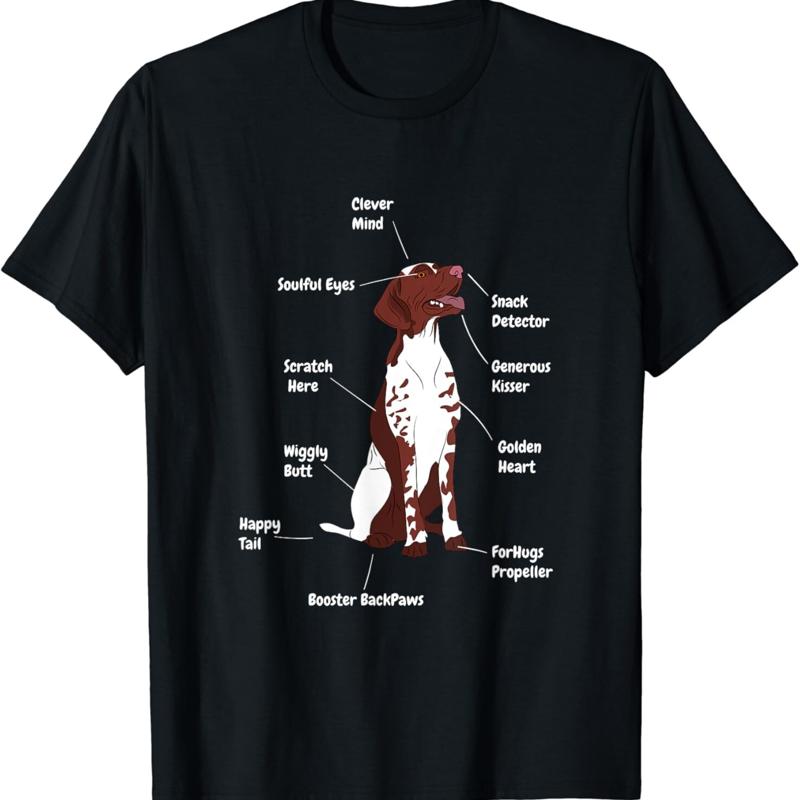 

Funny German Shorthair Pointer _ Cool Saying Dog Lover T Shirt - Men s Summer Cotton Graphic Tee S разноцветный