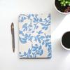 Cotton Notebook 20x15cm 96 Pages Pale Blue Floral