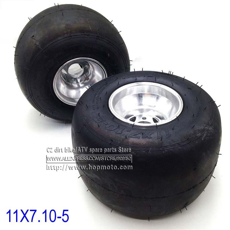 5 Inch 168 Go Kart  Rear Wheels Beach Car Accessories Drift Bike Wheel 11X7.10-5 Kart Tire ATV Quad