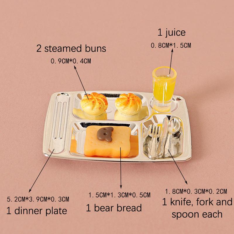 

1/12 кукольный домик Мини Хлеб Гамбургер Сок Набор Кукольный домик Моделирование Завтрак Еда Декор Кукольный дом Кухня Ролевые игры Игрушки