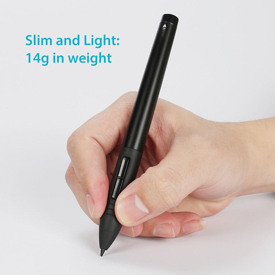 P80 Digitální pero Dobíjecí Pro Grafický kreslicí tablet Huion Bezdrátové USB Černé