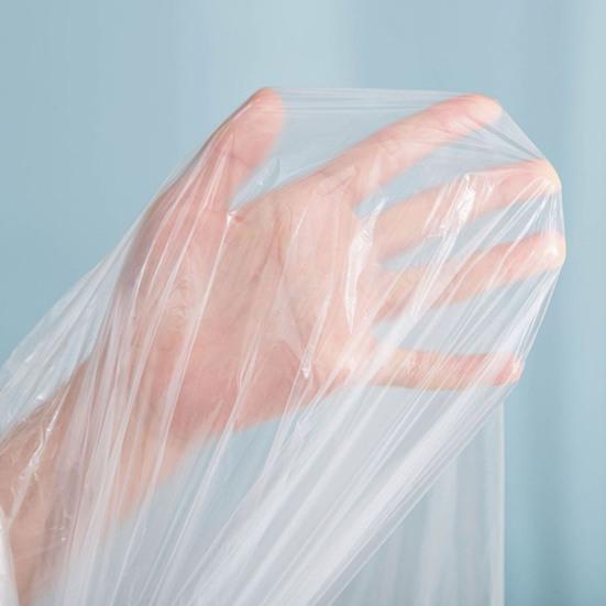 5Pcs Bathtub Cover Bags Disposable High Temperature Resistant Thickened Good Flexibility Shower Plastic Bathtub Cover Liners Films Household Supplies