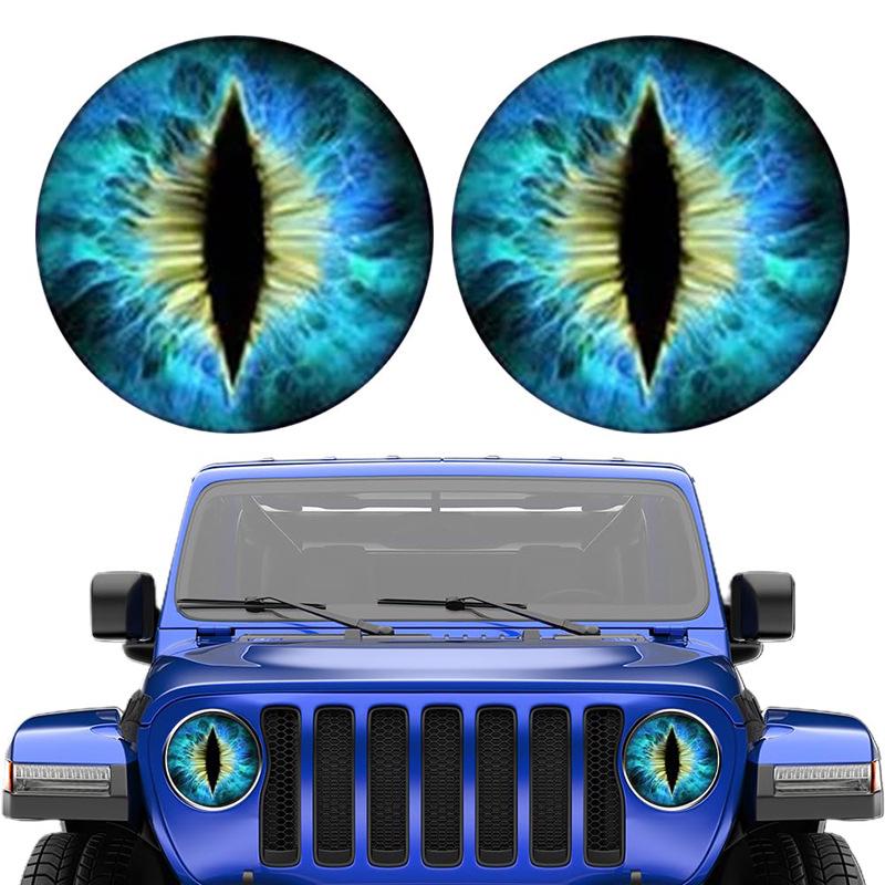 Beast Eye Wrangler Scheinwerferaufkleber - Transparente Autoaufkleber