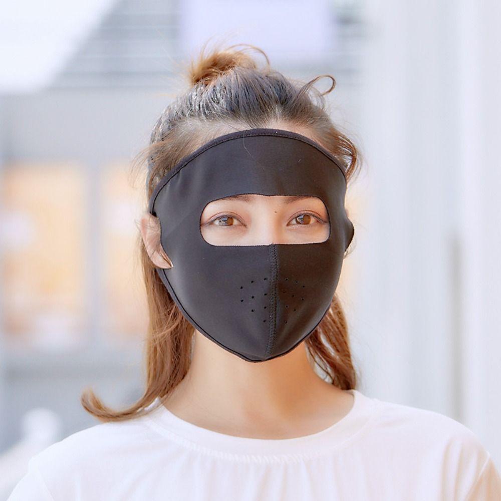 Outdoor Face Shield Face Gini Mask Anti-UV Driving Face Cover Ice Silk Sunscreen Mask  Outdoor