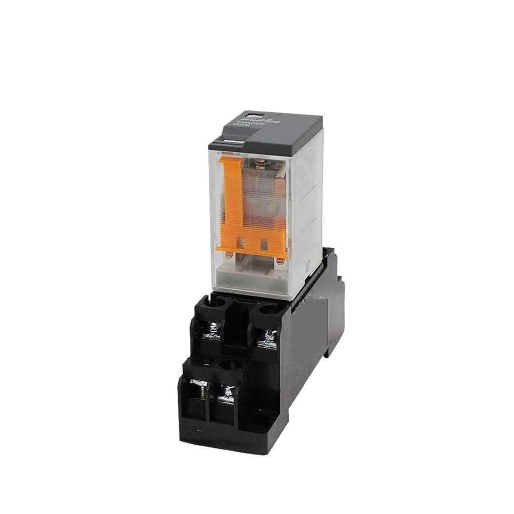Original Export Small Type Relay Set 8 feet 2 Open 2 Closed RXZE1M2C Base + RXM2L Universal Economic Base (Size : B2BD DC24V)