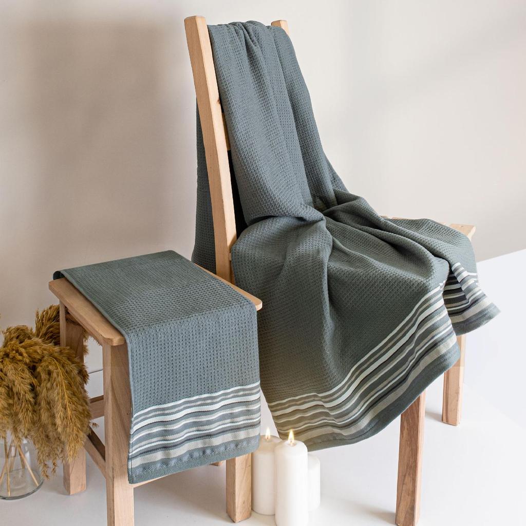 Limira 2 Pieces Green Towel Set 50x90-70x140 / 50x90-90x150, 100% Cotton, Bath Towel, Hand Towel, Gift for Home, Special Gift for House