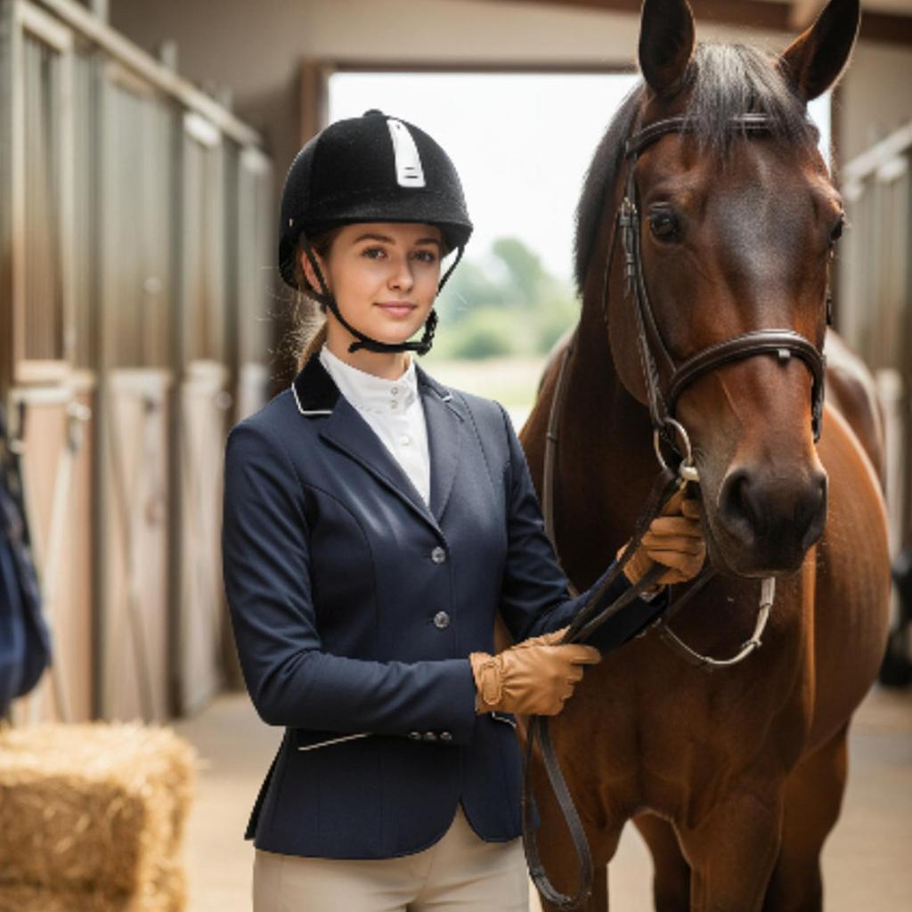 Adjustable Equestrian Riding Helmet Comfortable Safety Headgear Competition Field Trail Use for Horseback Riding, Women Men