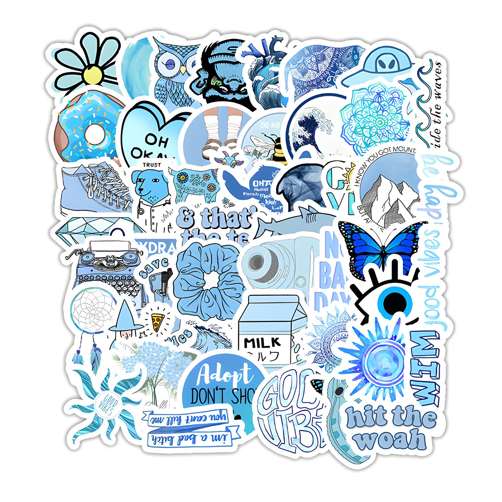 

Water Bottle Stickers 300 Pcs Color Cute Sticker Pack, Waterproof Vinyl Stickers for Laptop Journal Diary Lunch Box Suitcase etc