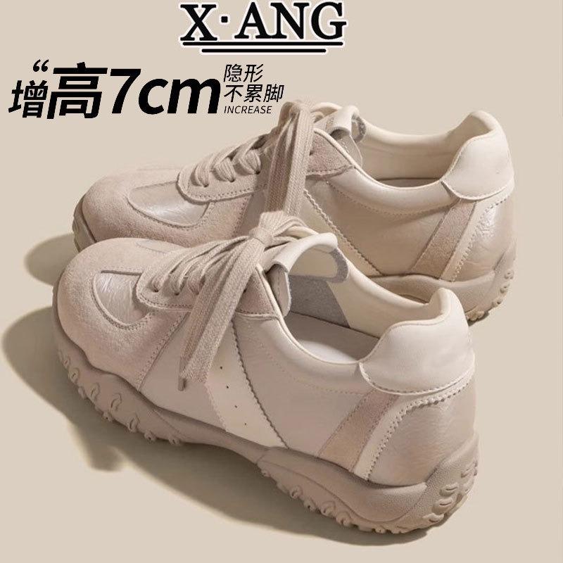 Inner height increase cm leather children spring and summer new soft sole not tired feet casual shoes