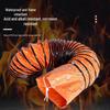 Thickened PVC Retractable Ventilation Duct: Flame Retardant, Acid & Alkali Resistant, High-Temperature Waterproof Exhaust Hose for Kitchen & Toilet.