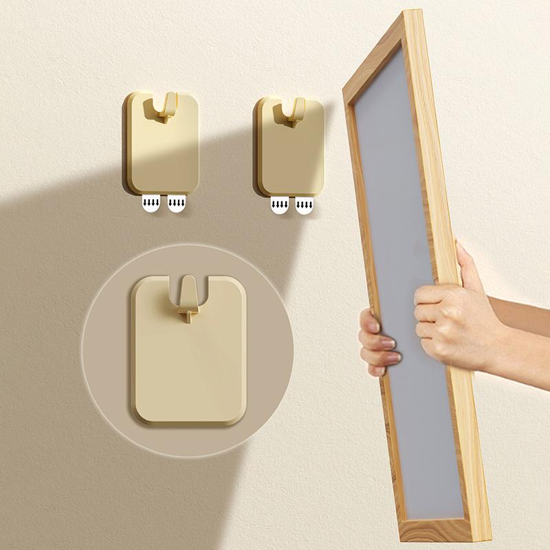 5pcs Strong Adhesive Photo Frame Hook No Drilling Picture Frame Hanger Seamless Oil Painting Mirror Picture Frame Removable Hook