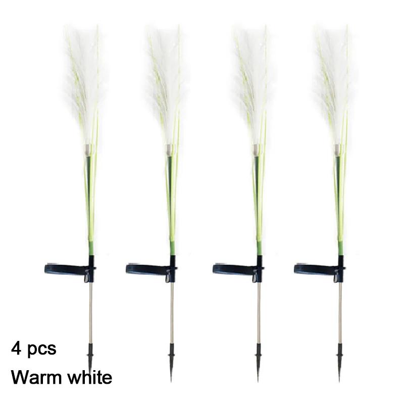 8PCS LED Solar Garden Lamp Waterproof Reed Light Outdoor Lawn Yard Garden Christmas Decoration Light Decor Solar Power Lights