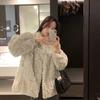 Autumn and winter new lamb wool coat medium and long thickened loose imitation rabbit fur fur coat coat women