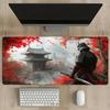Large Ink Samurai Sakura NonSlip Extended Gaming Mouse Mat Desk Pad For Laptop Desktop Gamers Office Table Decor