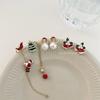 Festive Snowman & Santa Claus Bell Stud Earrings: Stylish and Unique