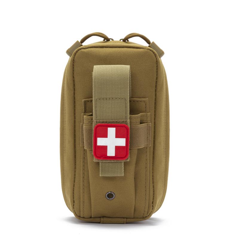 Portable Tactical First Aid Kit - Nylon MOLLE Waist Pack with Medical Pouch and Military Hanging Bag