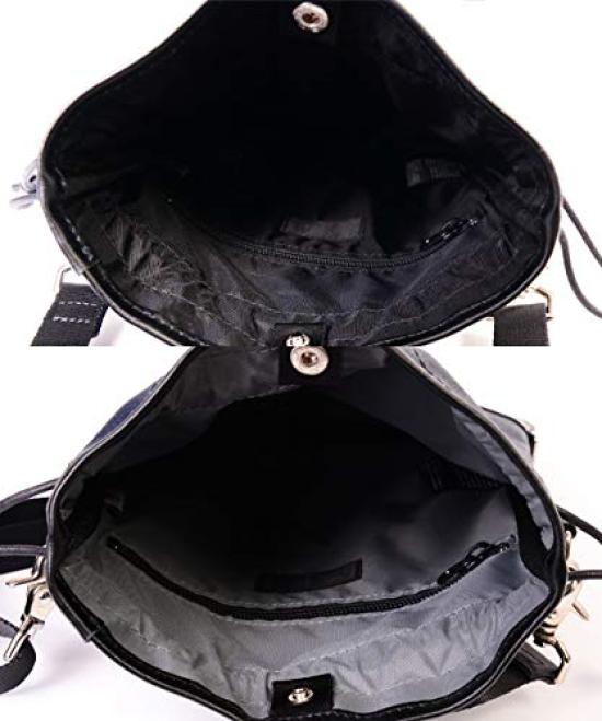 Morino Canvas X SEAL Drawstring Sacoche Shoulder Bag for Men Mini Shoulder Shoulder Crossbody Bag - Bag, Small, Lightweight, Waterproof, Bag, MS-032BK