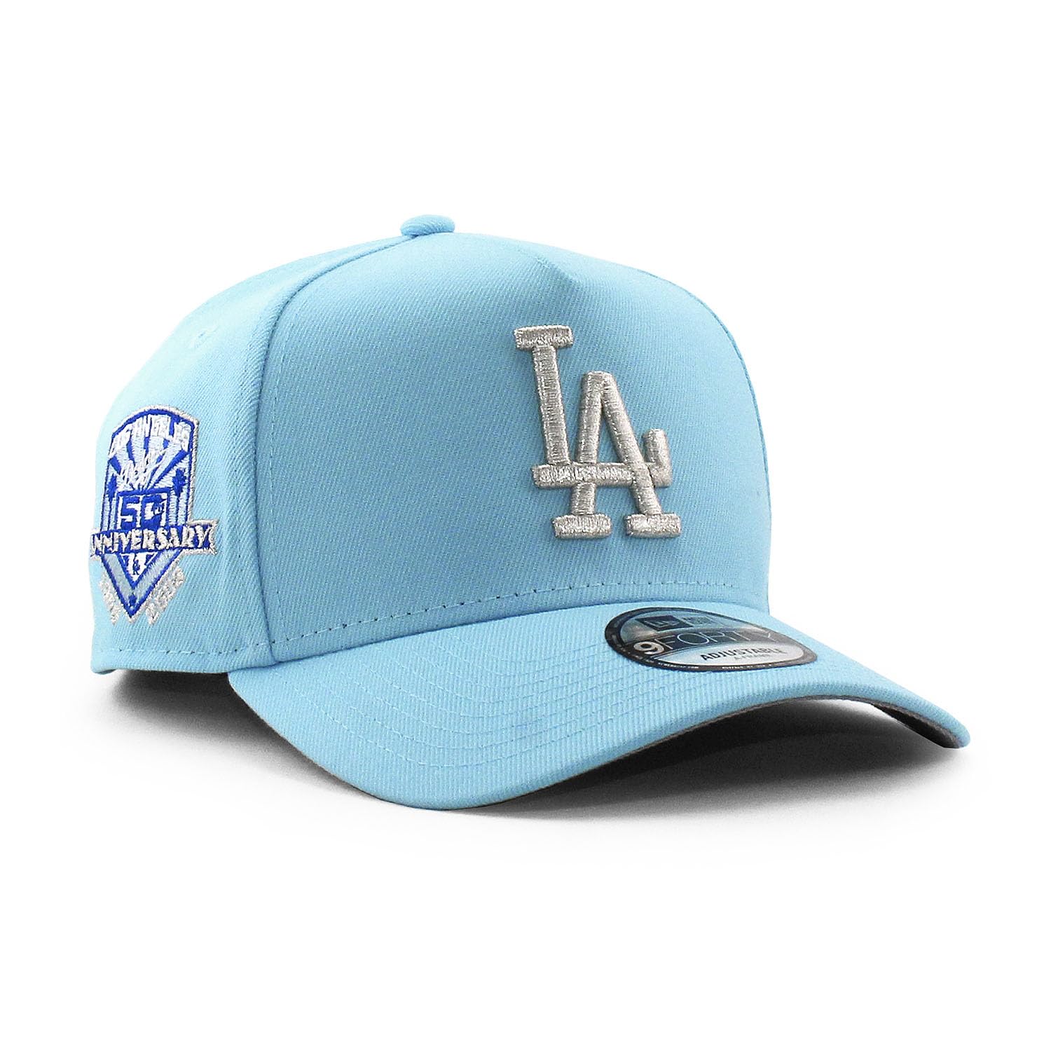

[New Era] Эксклюзивная кепка для ЕС 9FORTY снепбэк Los Angeles Dodgers MLB 50TH A-FRAME СНЕПБЭК КЕПКА LOS ANGELES DODGERS шляпа цвет козырек боковая нашивка [б/у]