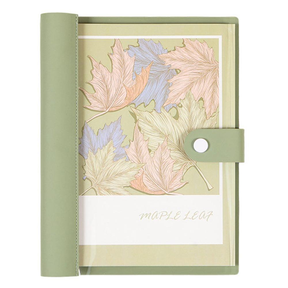 Artificial Leather Loose-leaf Book Transparent Cover Notepad Soft Notebook  Student