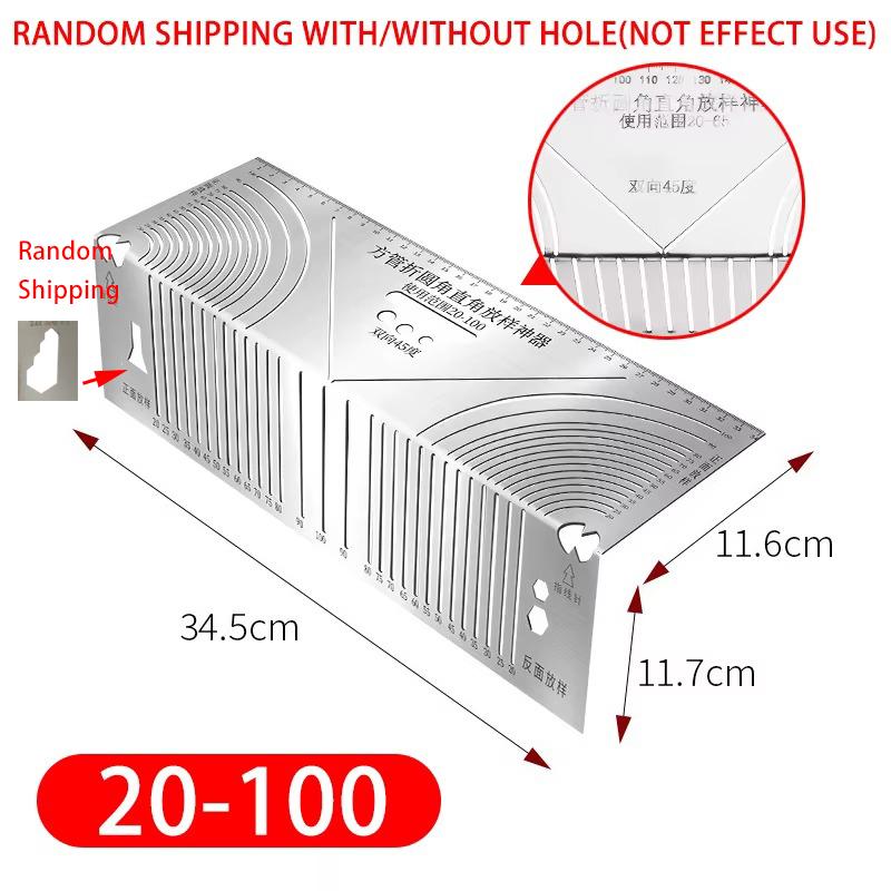 

Дуговая маркировочная линейка, прямоугольный конструктор, дуга, параллельный чертежный инструмент, складная линейка на 90 градусов для металлообработки, руководство по резке large