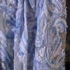 Tejido de Malla Jacquard Texturizado 3D Bordado Creativo Material para Vestido Estilo Han para Costura DIY y Ropa de Diseñador