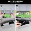 Sunglass Holder For Car Visor, Car Sunglasses Holder Leather, Eyeglasses Holder Glasses Storage Case Visor Accessories