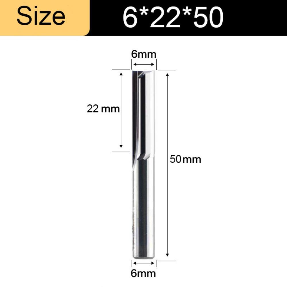 4/6mm Shank 2 Flute End Mill Tungsten Carbide CNC Router Bit Straight Slot Milling Cutter