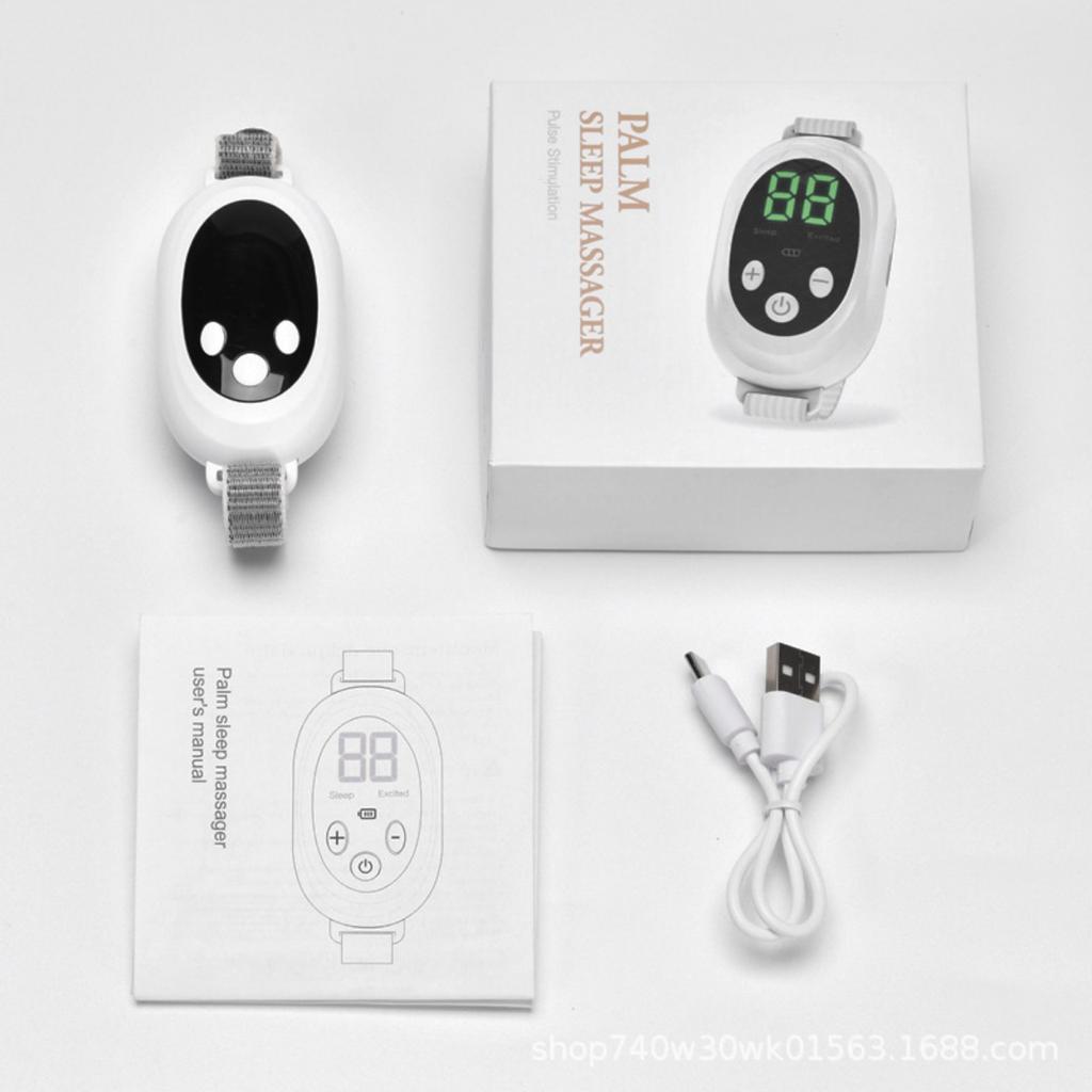 Smart Søvnhjelpemiddel, Håndholdt Søvninstrument for Insomnilindring med Beroligende Pulsmassasje, Bærbar Søvnforbedrer for Dyp Søvn