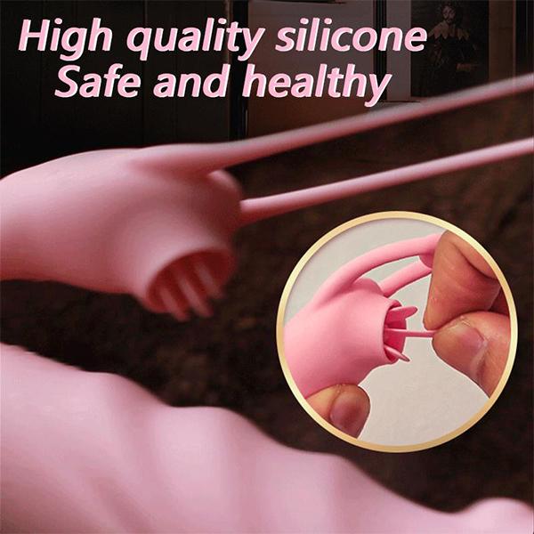 Vibrator with Tongue Licking 20+20 Speed Vaginal Massager Clitoral Licking Stimulation Dildo Sex Toy Female