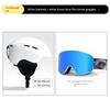 Small Brim Ski Helmet, Ski Goggles, Anti-Fog, Adult Model, Professional Anti-Impact, Breathable Ski Hat, Protective Gear for Men and Women