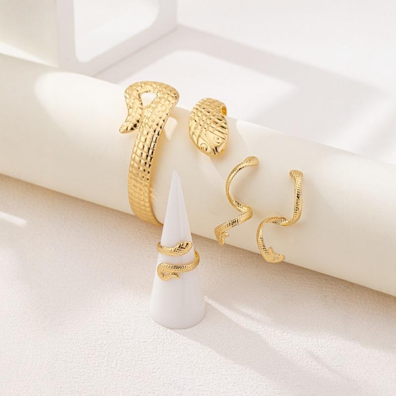 Meier Versatile snake geometric irregular adjustable vintage personalized women s jewelry set золотой