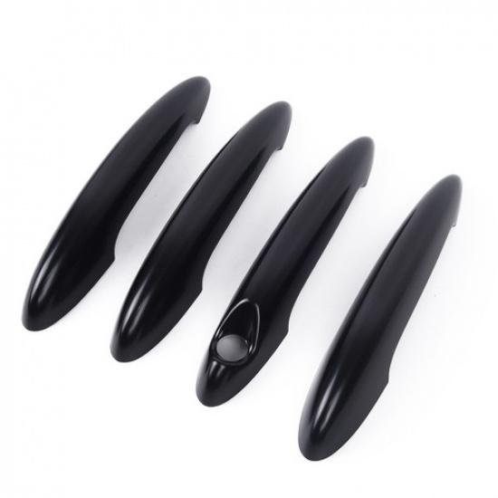 4Pcs Black Car Door Handle Cover Trim For R60 Countryman Cooper S 2011-16