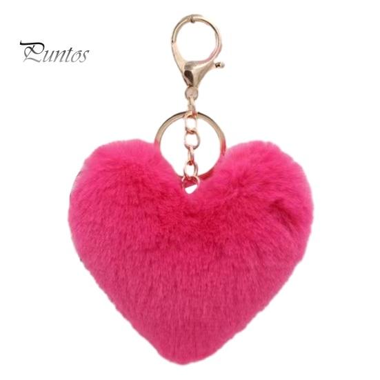 Breloc cu inimă de dragoste de pluș, moale, pufos, ușoară, pentru fete, suport pentru chei pentru mașină, geantă de mână, rucsac, decorare, pandantiv, cadou de aniversare