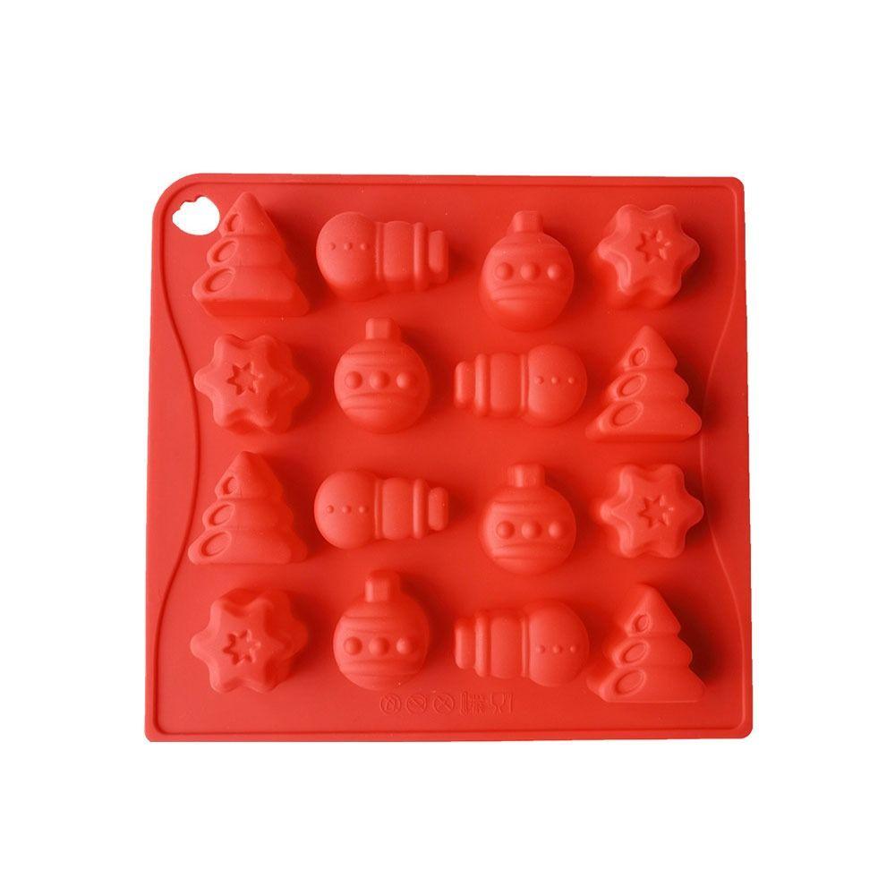 Mould Socks Gloves Gifts Box Christmas Snowman Silicone Mold Chocolate Cake Mold Christmas Theme