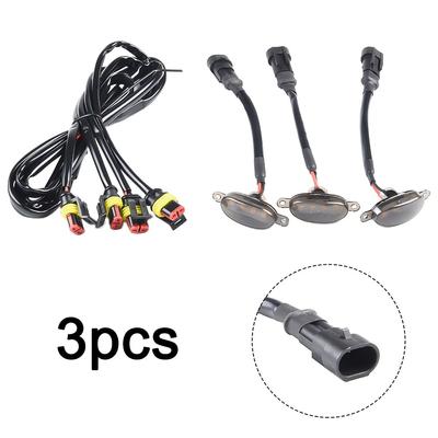 3x Centre Light Daytime Running Light For GMC Sierra 1500