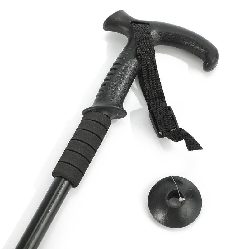 1PCS Walking Cane Hand Grip Portable Hiking Pole Handle For Rock Climbing Camping Hiking Pole Handle